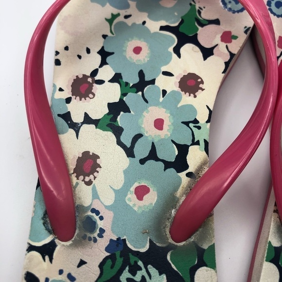 Kate Spade pink bow with flowers sandals womens size 9-10 - Picture 6 of 10